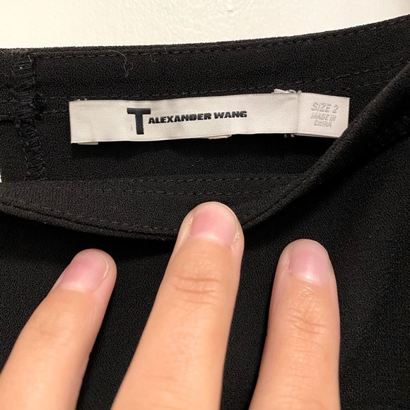 T by Alexander Wang Crepe Off Shoulder Top (2) - Picture 4 of 4